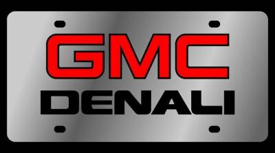 Eurosport Daytona - Eurosport Daytona 1605-1 Stainless License Plate GMC Denali Logo