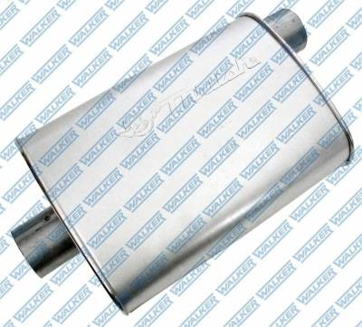 Dynomax - Dynomax 17633 Thrush Hush Steel Muffler 2.5" In/Out OffSet/Center