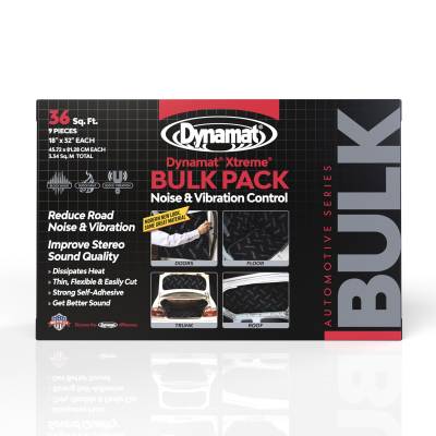 Dynamat - Dynamat 10455 Dynamat Xtreme Bulk Pak 9 Sheets Size 18" x 32"