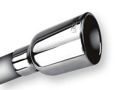 Borla - Borla Exhaust 20236 Universal 5" Long Tip 2.25" Inlet x 3.19" Single Round Out