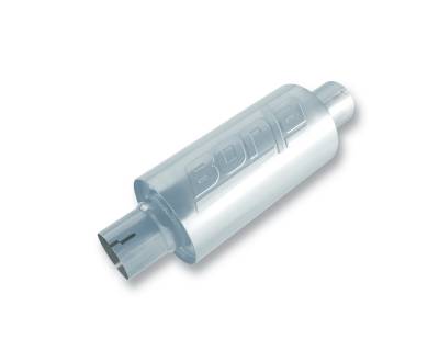 Borla - Borla 40842S 10" S-Type Univ Muffler 2.5" Center In/2.5" Center Out 5" Round