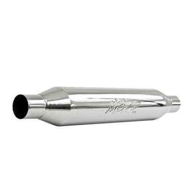 MBRP Exhaust - MBRP Exhaust R1015 T304 Armor Pro 2.25" IN 22" OUT 26" Body OV Resonator Univ.