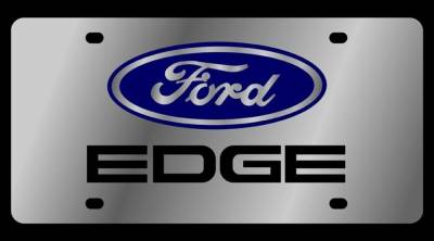 Eurosport Daytona - Eurosport Daytona 1579-1 Stainless License Plate Ford Edge Logo