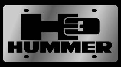 Eurosport Daytona - Eurosport Daytona 1626-1 Stainless License Plate Hummer H3 Logo