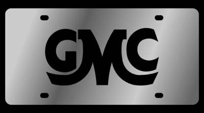 Eurosport Daytona - Eurosport Daytona 1616-1 Stainless License Plate Retro GMC Script Logo