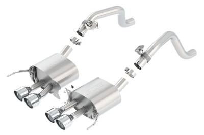 Borla - Borla 11877 S-Type AxleBack Exhaust Quad Center Rear Exit for 14-19 Corvette 6.2
