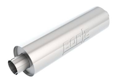 Borla - Borla 400500 HD Truck Muffler 3" Inlet/3" Outlet 6.75" Round 24" Long Body