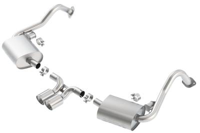 Borla - Borla 140534 S-Type Cat-Back Exhaust Dual Center Rear Exit for 13-16 Cayman