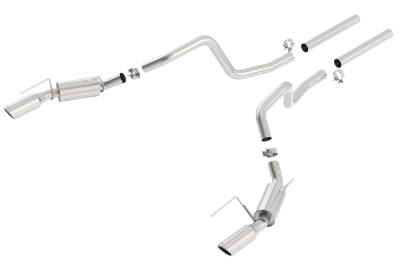 Borla - Borla Exhaust 140135 S-Type Cat-Back System for 05-09 Ford Mustang