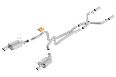 Borla - Borla 140516 ATAK Cat-Back Exhaust Single Split RR Exit for 13-14 Mustang GT 5.0