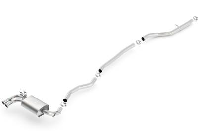Borla - Borla 140509 S-Type Cat-Back Exhaust Dual Left Rear Exit for 12-16 BMW 328i 2.0L