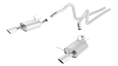 Borla - Borla 140398 ATAK Cat-Back Exhaust Single Split Rear Exit 11-14 Mustang V6 3.7L