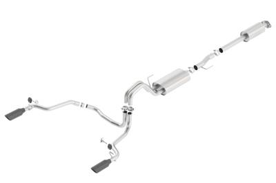 Borla - Borla 140614BC Touring Cat-Back Exhaust Single Rear Exit 15-20 F150 2.7/3.5L