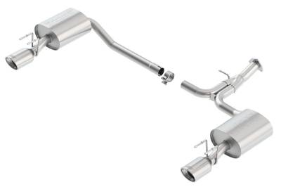 Borla - Borla 11840 S-Type Axle-Back Exhaust Single Split Rear Exit 13-15 Accord 2.4L