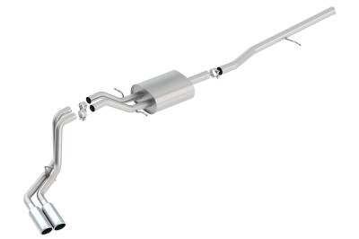 Borla - Borla 140550 S-Type Cat-Back Exhaust Truck Side Exit for 14-19 Sra/Silv 1500 5.3