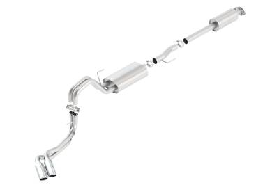 Borla - Borla 140617 Touring Cat-Back Exhaust Truck Side Exit for 15-20 Ford F150