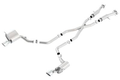 Borla - Borla 140633 ATAK Cat-Back Exhaust Split Rear Exit 15-21 Grand Cherokee SRT 6.4L
