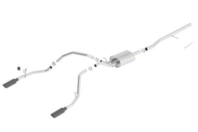 Borla - Borla 140537BC ATAK Cat-Back Exhaust Split Rear Exit 14-19 Silverado/Sierra 1500