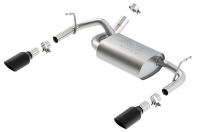 Borla - Borla 11860BC ATAK Axle-Back Exhaust Split RR Exit for 12-18 Jeep Wrangler JK