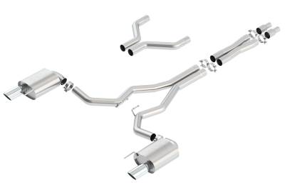Borla - Borla 140630 ATAK Cat-Back Exhaust Single Split RR Exit for 15-17 Mustang GT 5.0