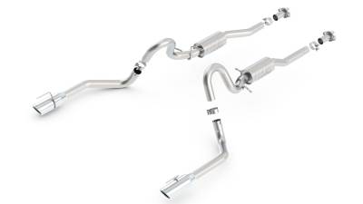 Borla - Borla 140458 ATAK Cat-Back Exhaust Single Split RR Exit for 99-04 Mustang GT 4.6