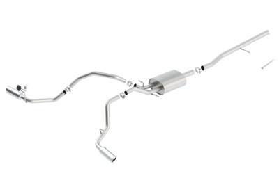 Borla - Borla 140546 ATAK Cat-Back Exhaust Truck Split Side Exit for 14-19 Sra/Silv 1500