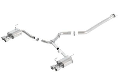 Borla - Borla 140418 ATAK Cat-Back Exhaust Dual Split Rear Exit for 11-14 Subaru WRX