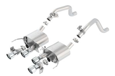 Borla - Borla 11875 ATAK Axle-Back Exhaust Quad Center Rear Exit 14-19 Corvette 6.2L V8