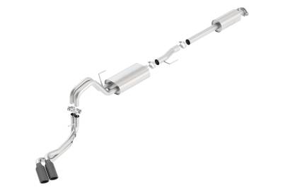 Borla - Borla 140617BC Touring Cat-Back Exhaust Truck Side Exit for 15-20 Ford F150