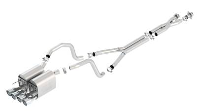 Borla - Borla 140453 ATAK Cat-Back Exhaust Dual Split RR Exit for 05-08 Corvette 6.0/6.2
