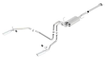 Borla - Borla 140417 ATAK Cat-Back Exhaust Truck Single Split Rear Exit for 11-14 F150