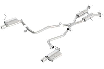 Borla - Borla 140406 Touring Cat-Back Exhaust Single Split Rr Exit for 11-21 G Cherokee