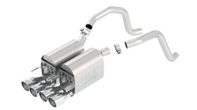 Borla - Borla 11816 ATAK Axle-Back Exhaust Split Rear Exit for 05-08 Chevy Corvette