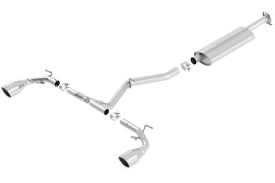Borla - Borla 140496 S-Type Cat-Back Exhaust Single RR Exit for 13-20 Subaru BRZ/Toyota