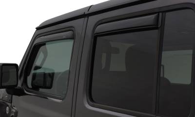 Auto Ventshade AVS - Auto VentShade 194249 Ventvisor In-Channel Deflector 4Pc for Wrangler JK