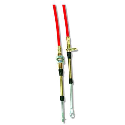 B&M - B&M 80835 Super Duty Race Shifter Cable 10' Eyelet/Threaded Red