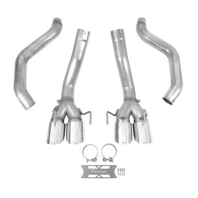 Hooker BlackHeart - Hooker Blackheart 3.0" Axle-Back Exhaust System 05-08 Corvette 70401314-RHKR