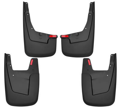 Husky Liners - Husky Liner Custom Front/Rear Mud Guards Black for Dodge Ram Trucks 58146