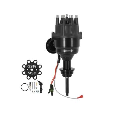 MSD - MSD Ignition 83873 Ready-To-Run Distributor Black for Chrysler 426 440