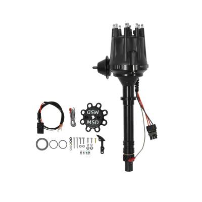 MSD - MSD Ignition 83603 Distributor Black for Chevy V8 w/Internal Module