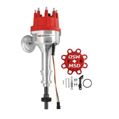 MSD - MSD Ignition 84771 Street Pro-Billet Distributor w/Steel Gear for Ford 351C-460