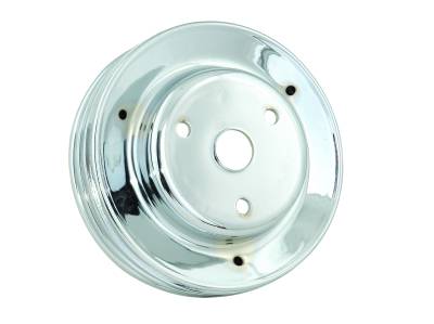Mr Gasket - Mr Gasket 4978 Chrome Plated Steel Crankshaft Pulley
