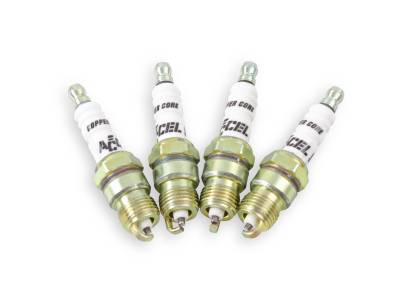 ACCEL - ACCEL 8199 Performance U-Groove Resistor Header Spark Plug 8PC 0576S