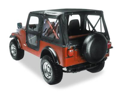 Bestop - Bestop 51117-01 Replace-A-Top w/o Hardware Black Crush for 76-86 Jeep CJ5
