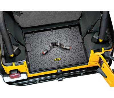 Bestop - Bestop 51512-01 Black Rear Cargo Area Floor Liner for 76-06 Jeep CJ/YJ/TJ