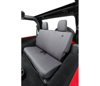 Bestop - Bestop 29281-09 Polyester Rear Seat Cover Charcoal for 08-12 Wrangler JK 4DR