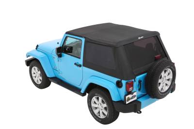 Bestop - Bestop 56852-17 Trektop NX Black Twill Soft Top for 07-18 Jeep Wrangler JK 2DR