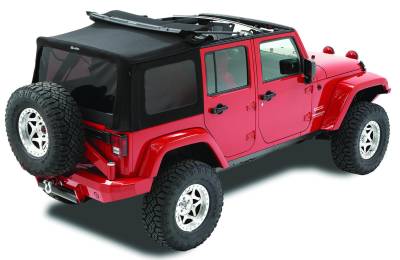Bestop - Bestop 79847-17 Replace-A-Top w/o Hardware Black Twill for 10-18 Wrangler JK 4DR