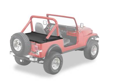 Bestop - Bestop 90005-15 Duster Deck Tonneau Cover Black Denim for 80-91 Jeep Wrangler CJ