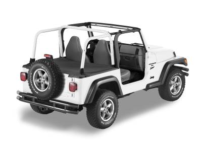 Bestop - Bestop 90012-35 Duster Deck Tonneau Cover Black Diamond for 03-06 Wrangler TJ